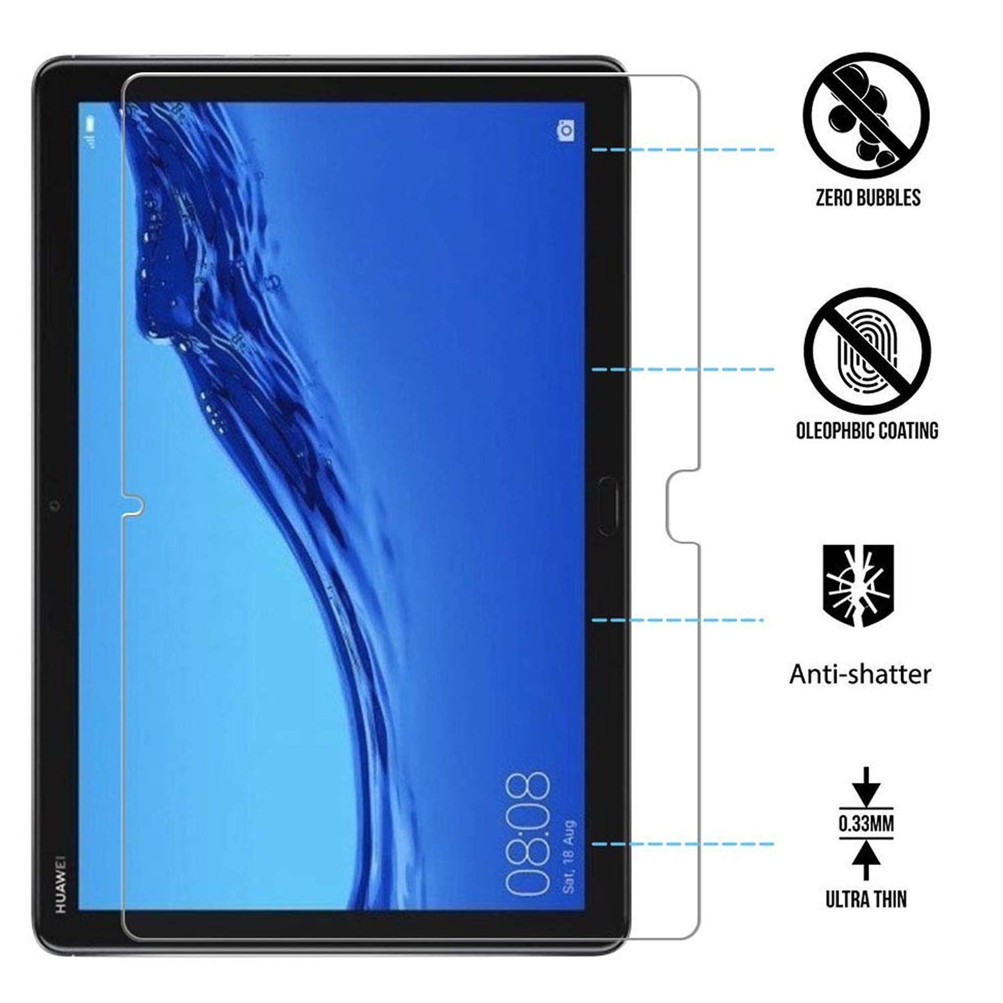 Tempered Glass for Huawei MediaPad T5 10"