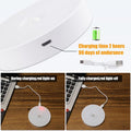 Motion Sensor Light for Home (Pack of 2) with USB Charging Wireless Self Adhesive LED Body Induction Lamp Sensor Light for Wardrobe Lights with Sensor Night Light for Cupboard Stairs