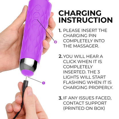 Velv ra Luxe Wand Personal Wellness Massager