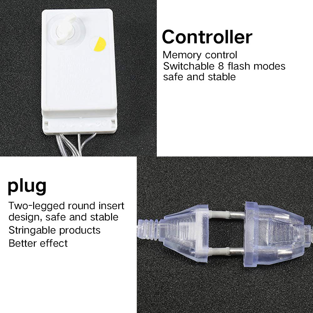 5+5 Ball and Tree Warm White Christmas LED Decorative Lights