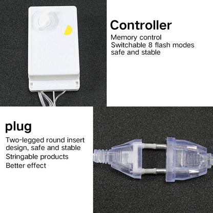 5+5 Ball and Tree Warm White Christmas LED Decorative Lights