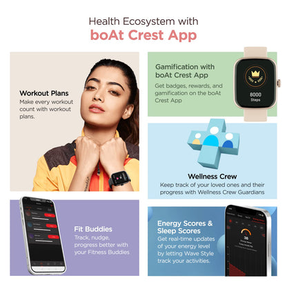 BoAt Wave Style SmartWatch (Black)