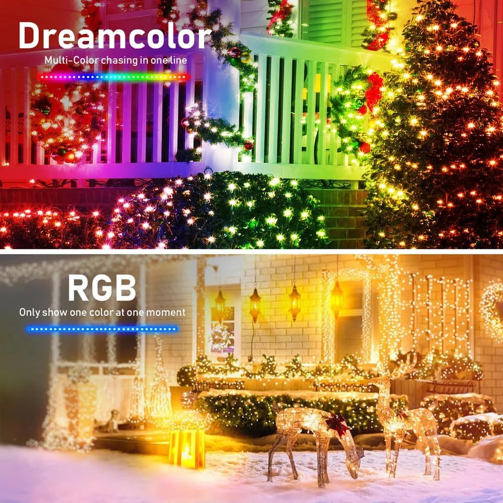 8m Waterproof LED Fairy Lights Music Sync