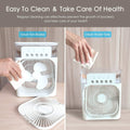 DADLM® Mini Cooler for Room Cooling Mini AC Portable Mini Fan Artic Cooler with 7 Colors LED Light, 1/2/3 H Timer, 3 Wind Speeds and 3 Spray Modes for Office,Home,Dorm,Travel* (1)