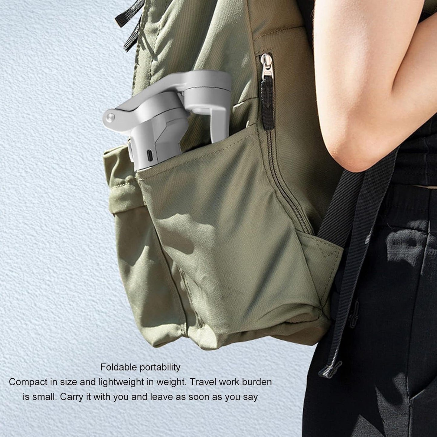 Smartphone Gimbal Stabilizer, F5 3-Axis Phone Stabilizer Foldable Handheld Gimbal with Tripod, Vlogging Stabilizer for Video Recording with Face Tracking, Youtuber Tools