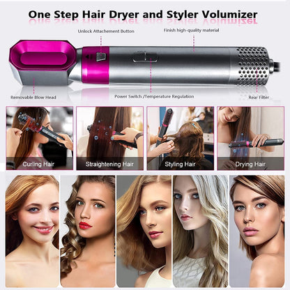 5-in-1 Hair Dryer Air Brush Styler