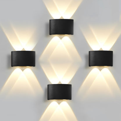 Gesto 4W Waterproof Led Wall Light for Home Decoration – Up Down 2-Way LED Wall Lamp | IP65 Outdoor Fancy Wall Lights for Balcony,Gate,Elevation,Garden,Patio | Decorative Wall Mount Light -Pack of 1