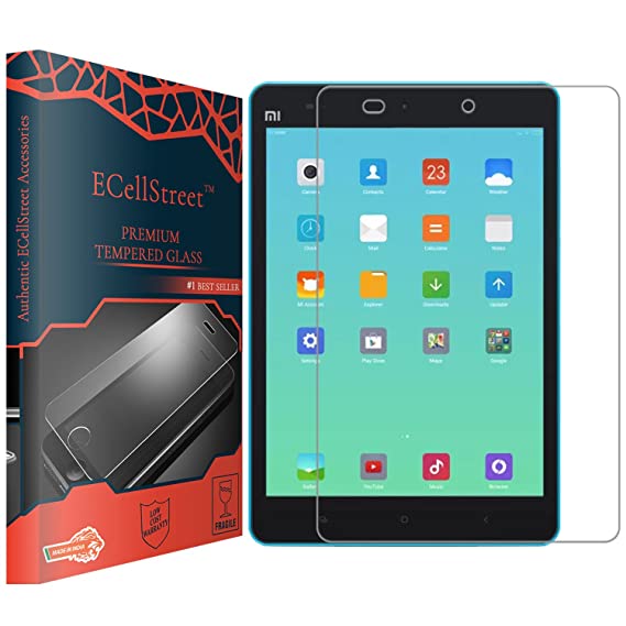 ECellStreet Tempered Glass Toughened Glass Screen Preotector for Xiaomi Mi Pad