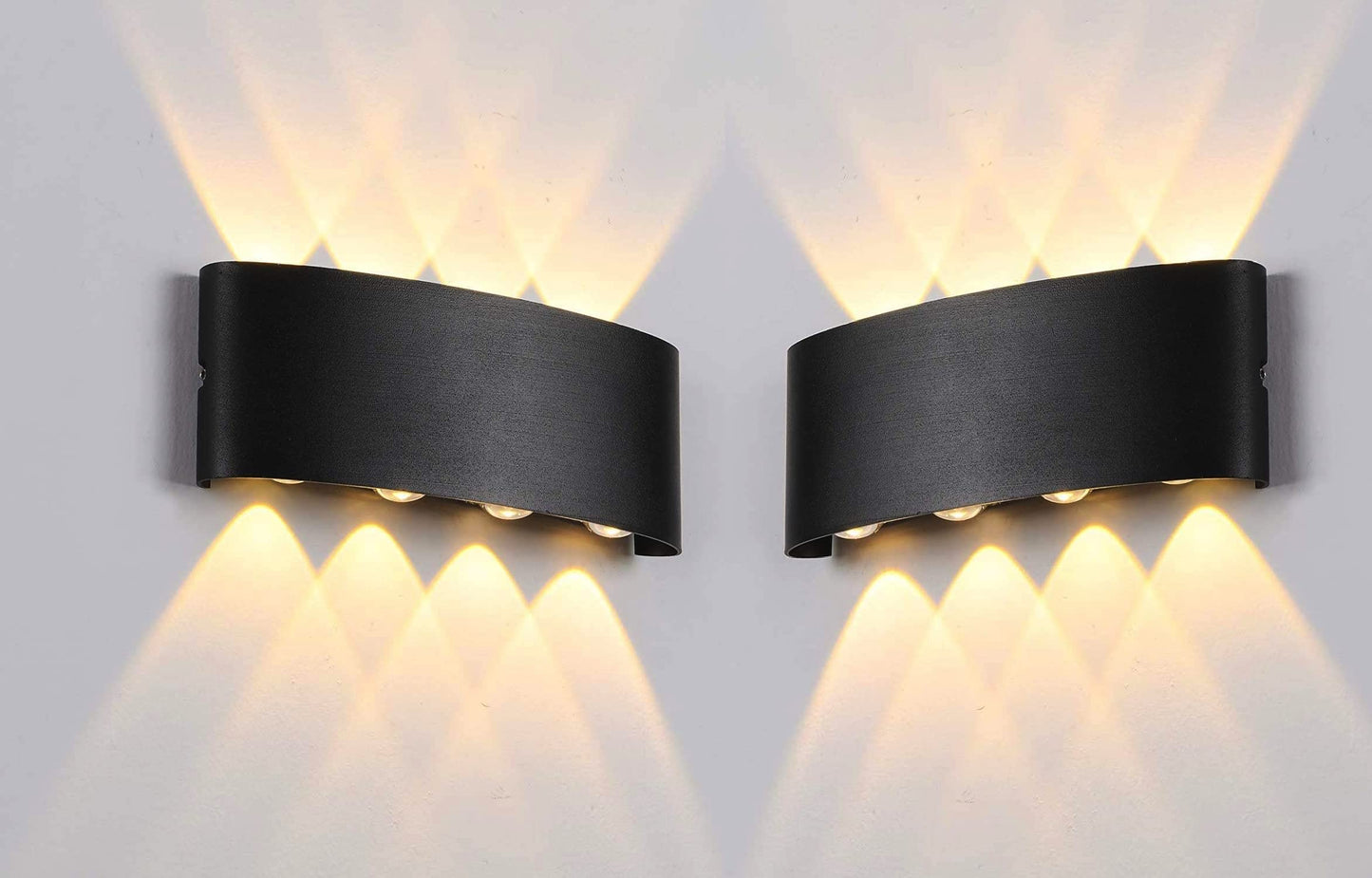 Groeien Modern Wall Lamp 8W Indoor Up Down Wall Light Light Hallway Wall Sconce for Home-Warm White (1)(wired_electric, Aluminium)