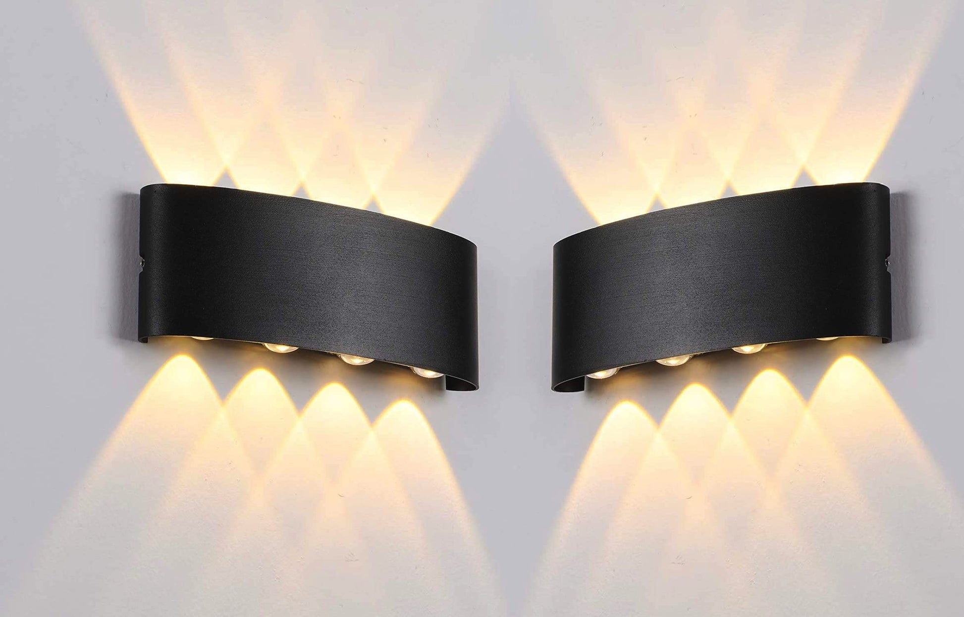 Groeien Modern Wall Lamp 8W Indoor Up Down Wall Light Light Hallway Wall Sconce for Home-Warm White (1)(wired_electric, Aluminium)