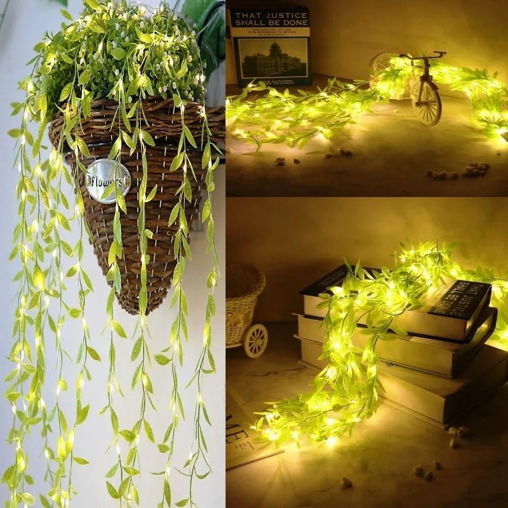 200 LED Leaf Vine Curtain Lights