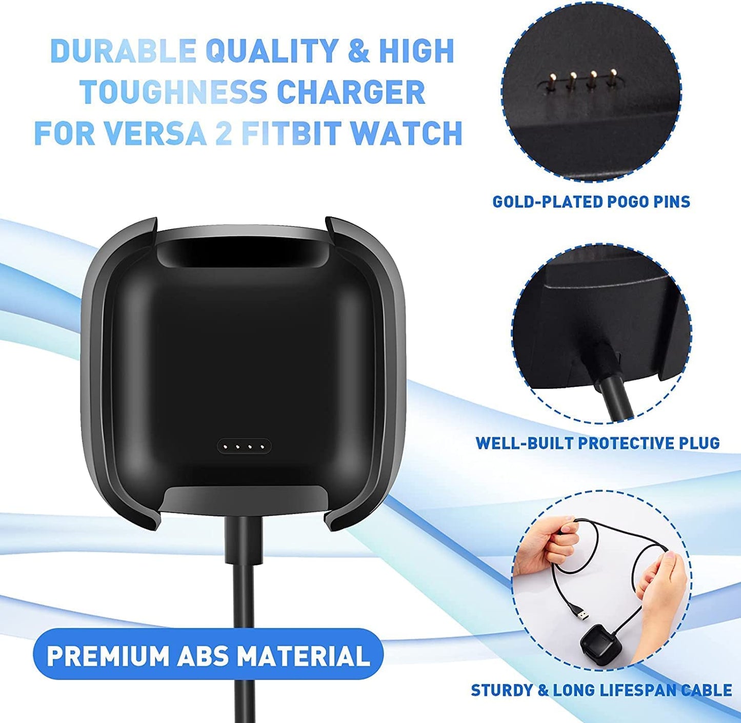 Charging Cable for Fitbit Versa 2