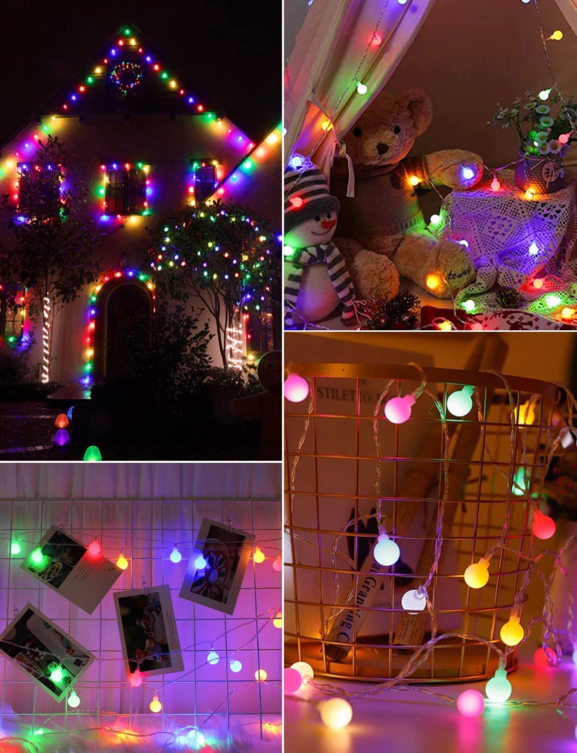 Bubble Ball String Lights Festive Party Lighting