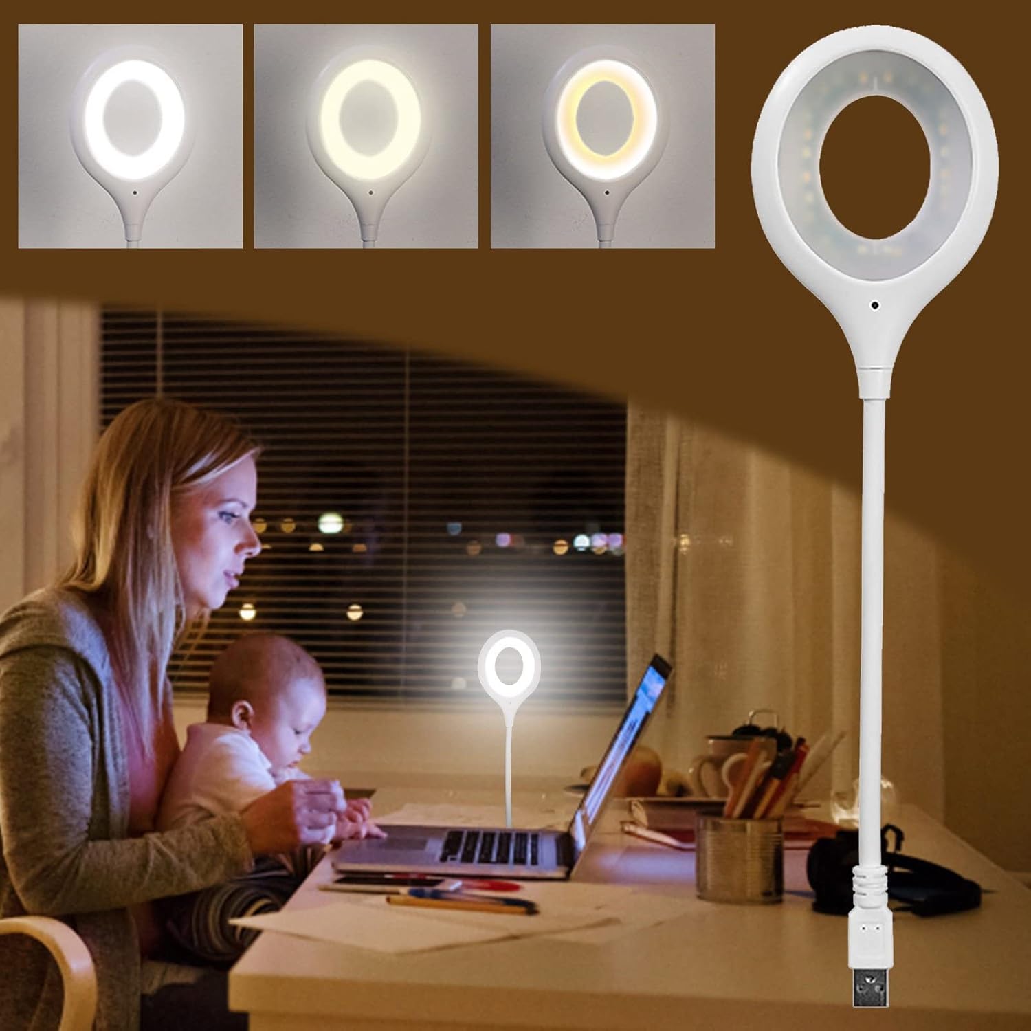 USB Intelligent Voice Control Lamp Activated Lights