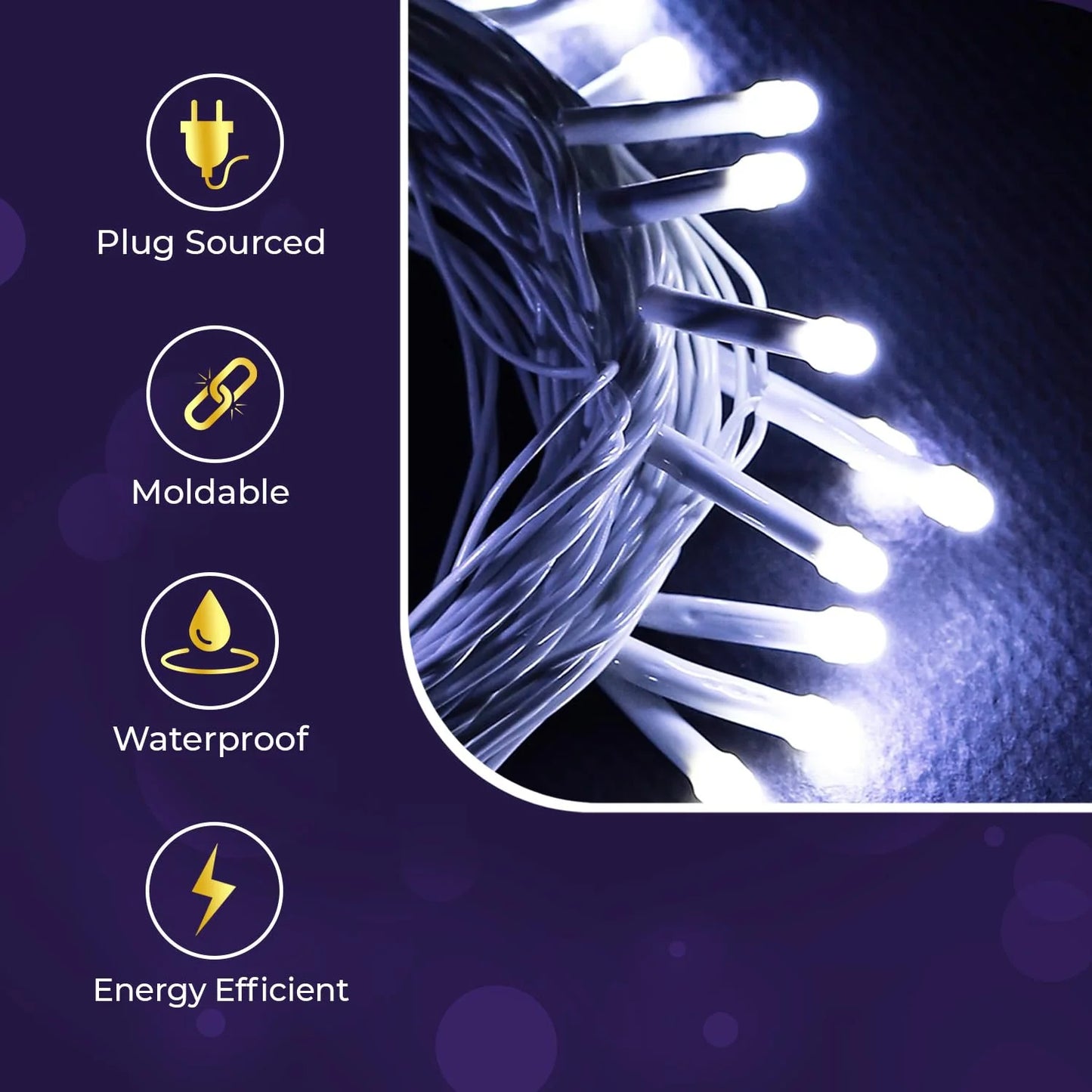 12M 40 LED string lights