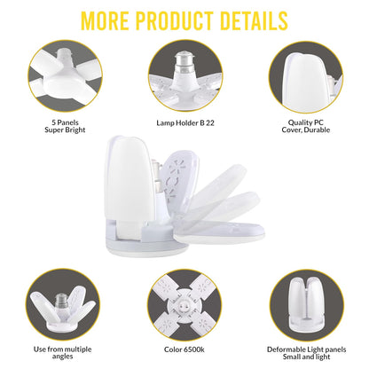 15W Fan Shape Led Bulb Upto 855% Energy Saving Ceiling Bulb Lights