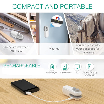 Rechargeable Mini Sealing Machine Heat Vacuum Sealer