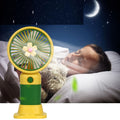 Spiaty Flower USB Rechargeable Handheld Mini Fan Outdoor Portable Small Electric Fan, Yellow