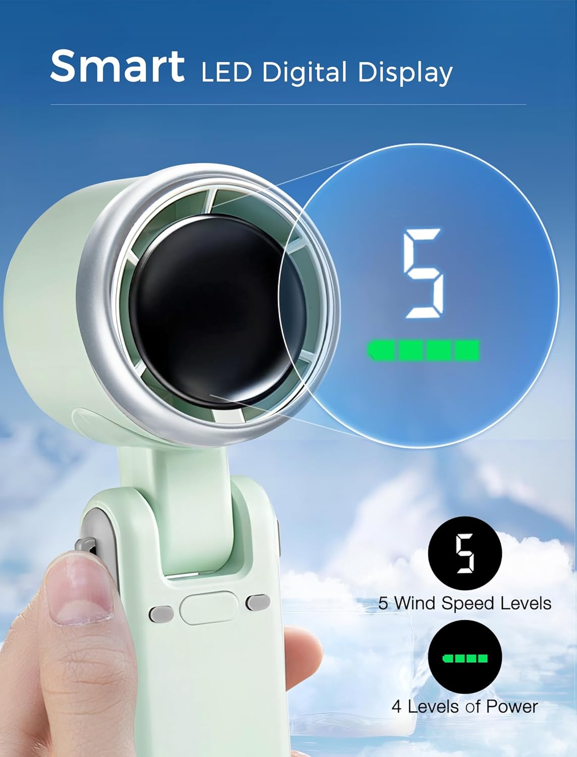 Vento Mini Fan – Foldable Turbo Cooling Fan