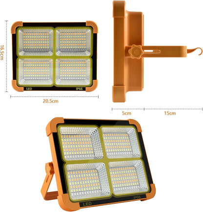 100W Solar Light Outdoor Waterproof LED Rechargeable