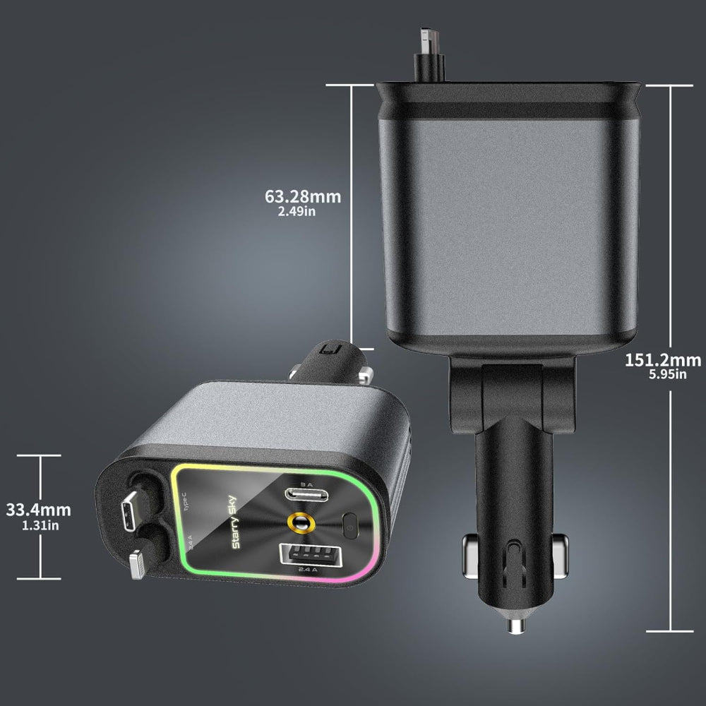 SpeedVolt 120X 120W Retractable USB