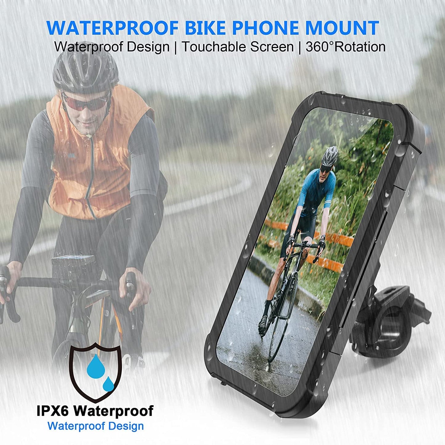 RideLock 360 Shockproof Phone Holder for Bikes