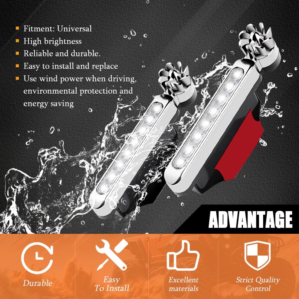 LED Wind Powered Vehicle Lights Car Lamp