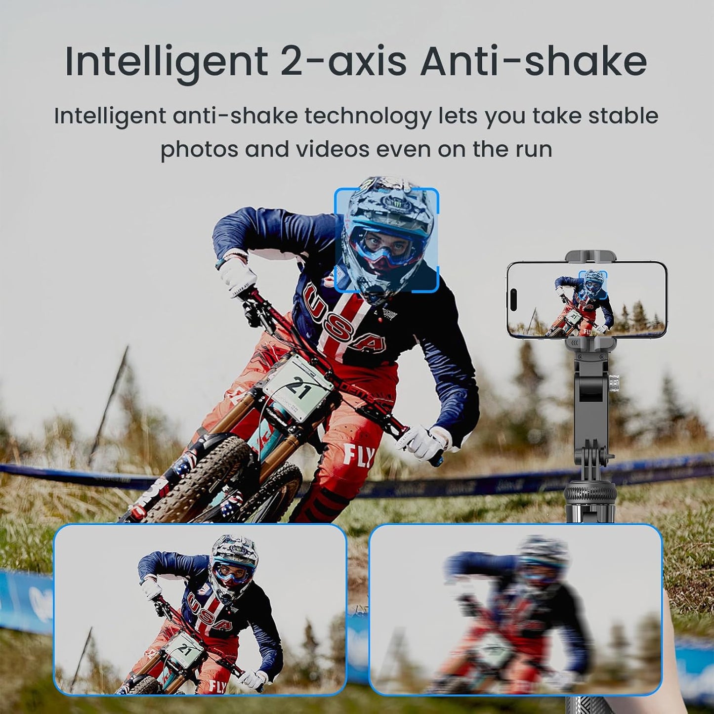 Auto Face-Tracking Gimbal Stabilizer Tripod