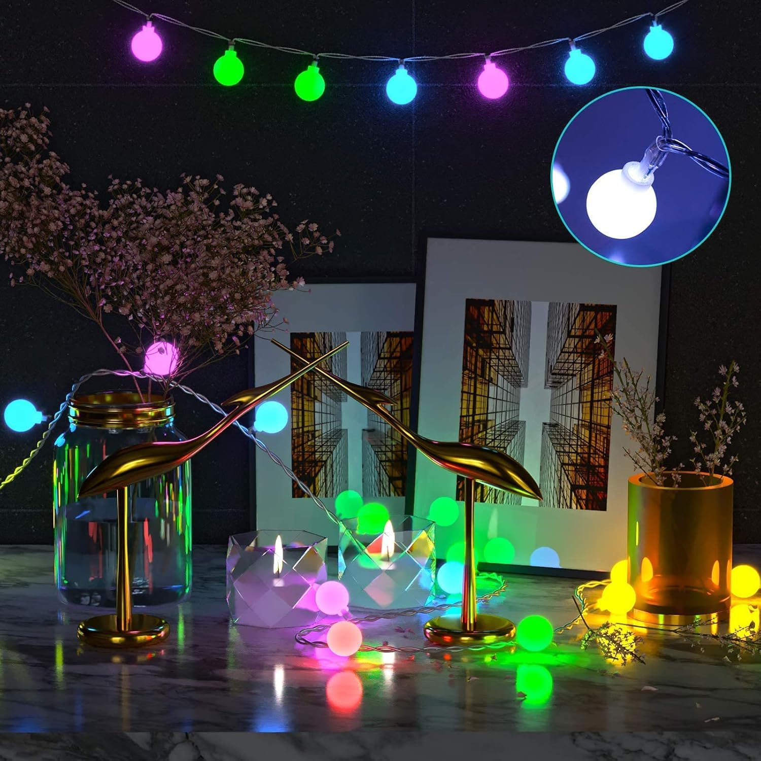 Bubble Ball String Lights Festive Party Lighting