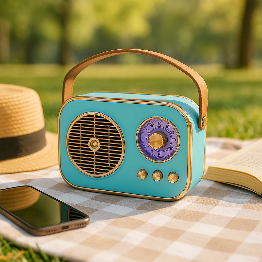 SonicOrb RetroWave 15W Bluetooth Speaker Deep Bass