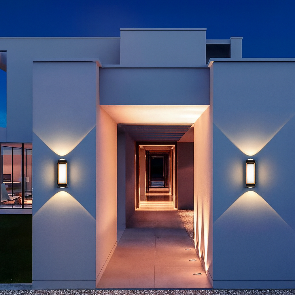 4W Matt Black LED Wall Light – Warm White