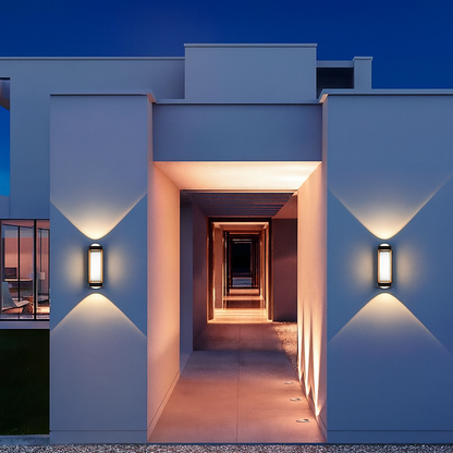 4W Matt Black LED Wall Light – Warm White