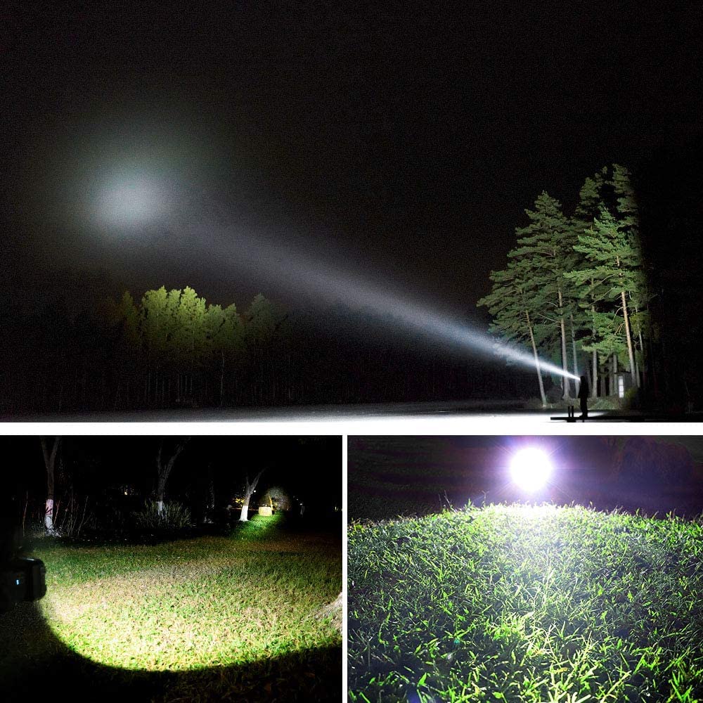 30W Hi-Watt LED Flashlight Mini USB Rechargeable, 2 Light Modes