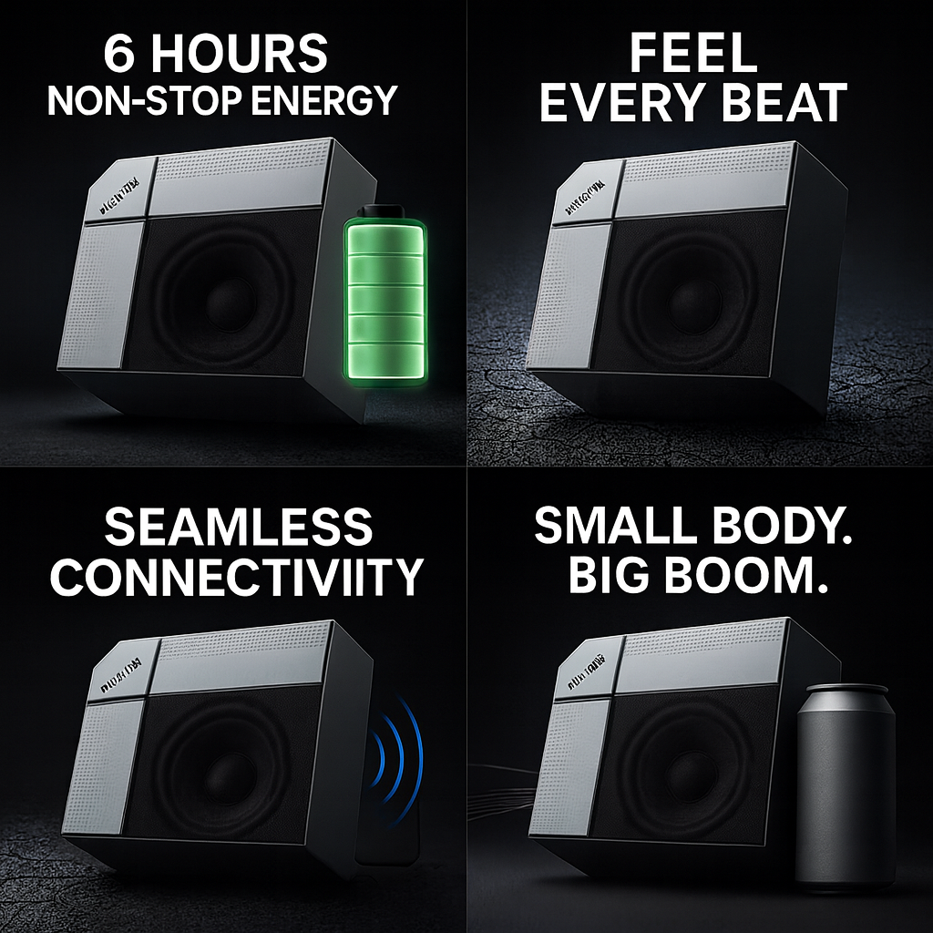 EchoNova Kohinoor Bluetooth Speaker Deep Bass