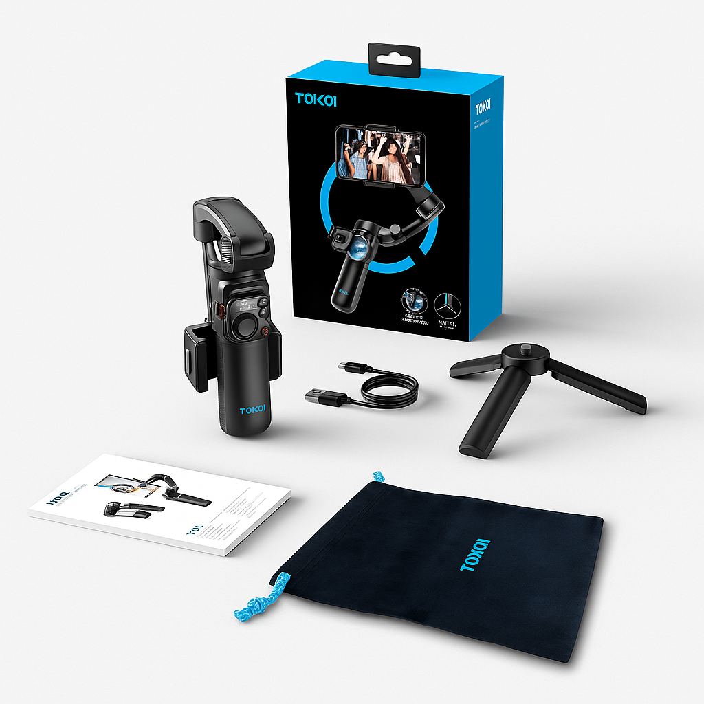 Axis Smartphone Gimbal Stabilizer Tripod Remote 360