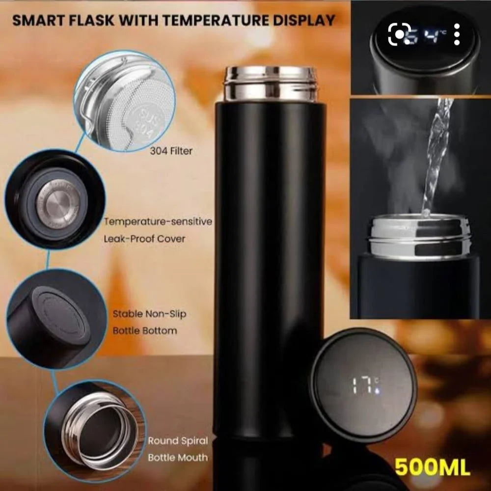 Hot Cold Flask Bottle Temperature Display Indicator