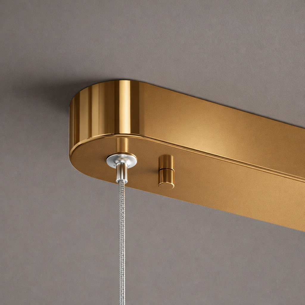 Spiral Cone Glass Pendant Light — Single Piece (1 Ft)