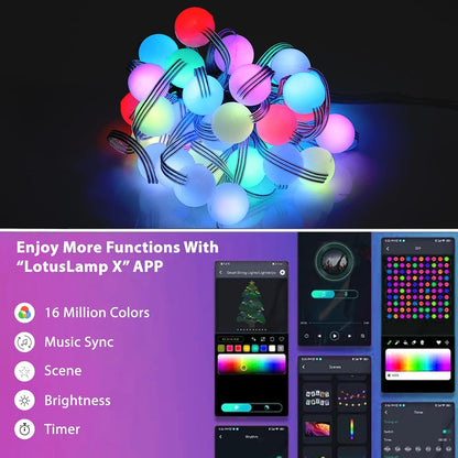 Bubble Ball String Lights Festive Party Lighting