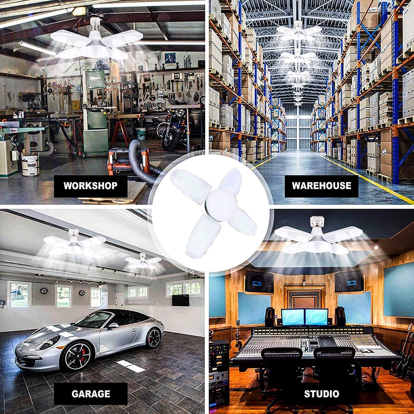 15W Fan Shape Led Bulb Upto 855% Energy Saving Ceiling Bulb Lights