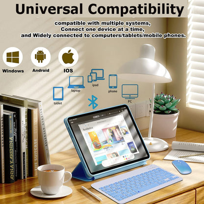 Mini Bluetooth Keyboard and Mouse Combo