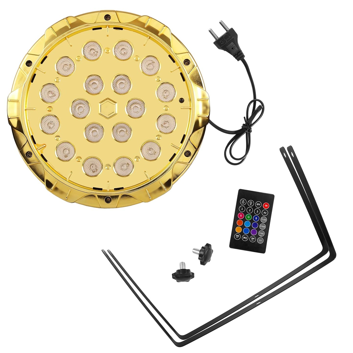 LumoGlow DJ Par 18LED Light Festive RGB