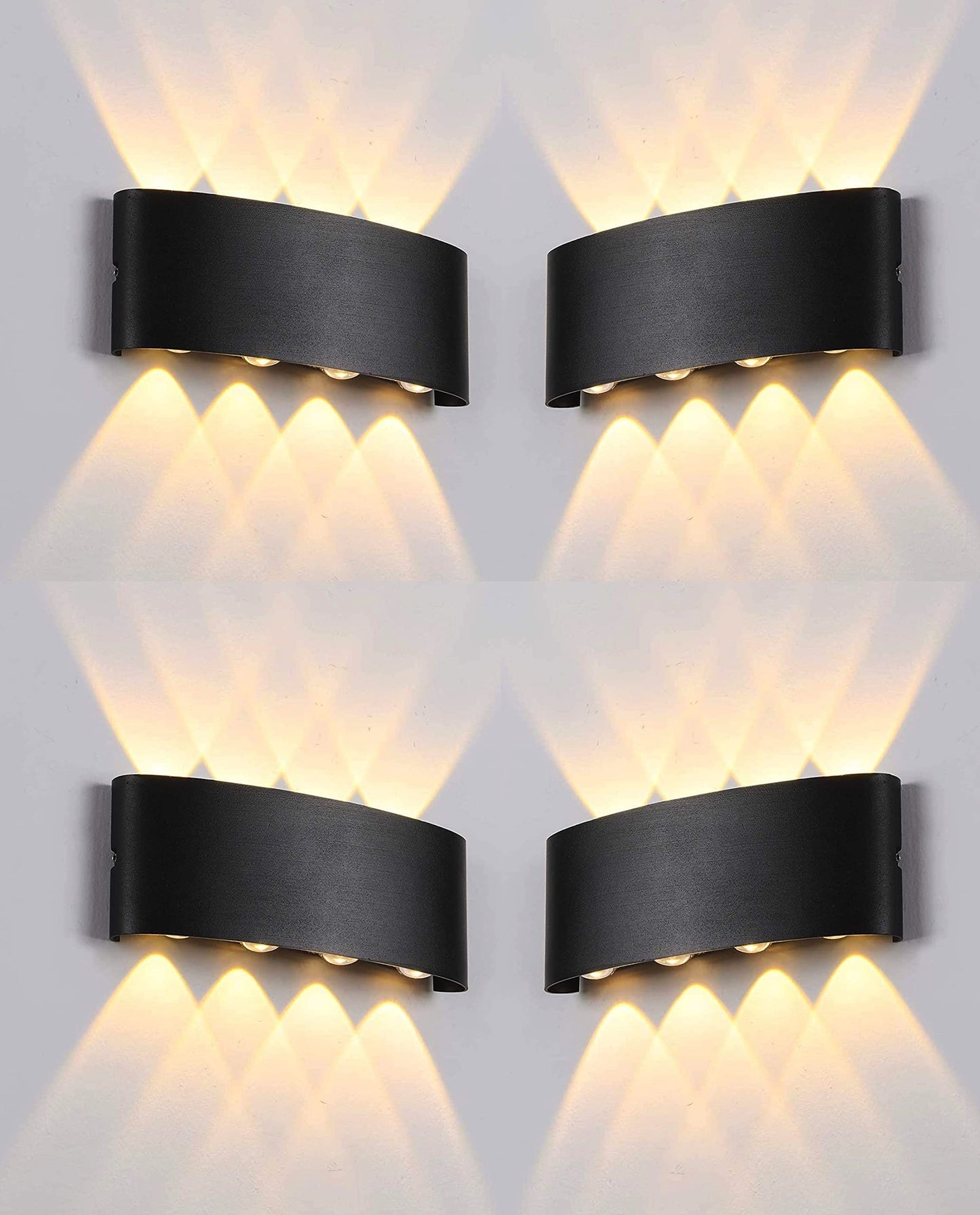 Groeien Modern Wall Lamp 8W Indoor Up Down Wall Light Light Hallway Wall Sconce for Home-Warm White (1)(wired_electric, Aluminium)