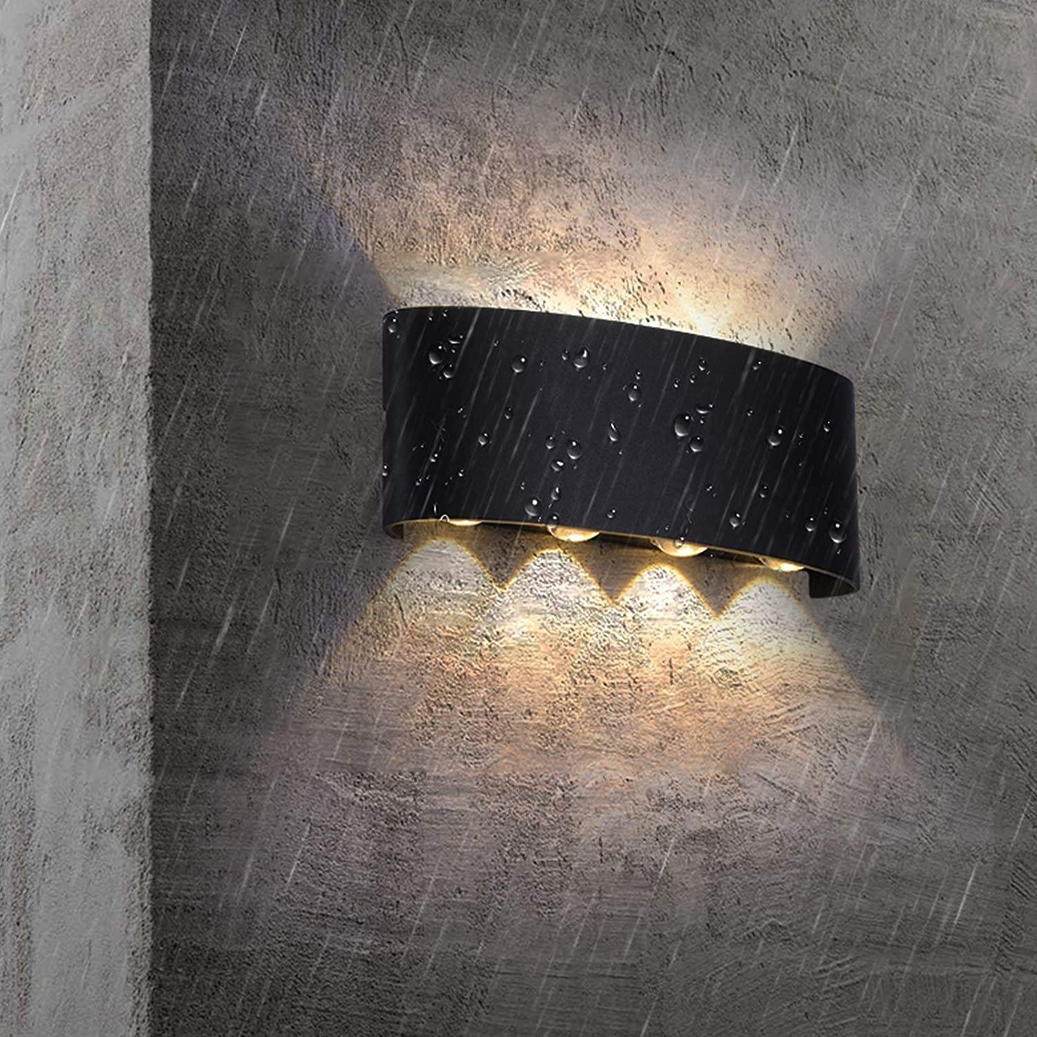 Groeien Modern Wall Lamp 8W Indoor Up Down Wall Light Light Hallway Wall Sconce for Home-Warm White (1)(wired_electric, Aluminium)