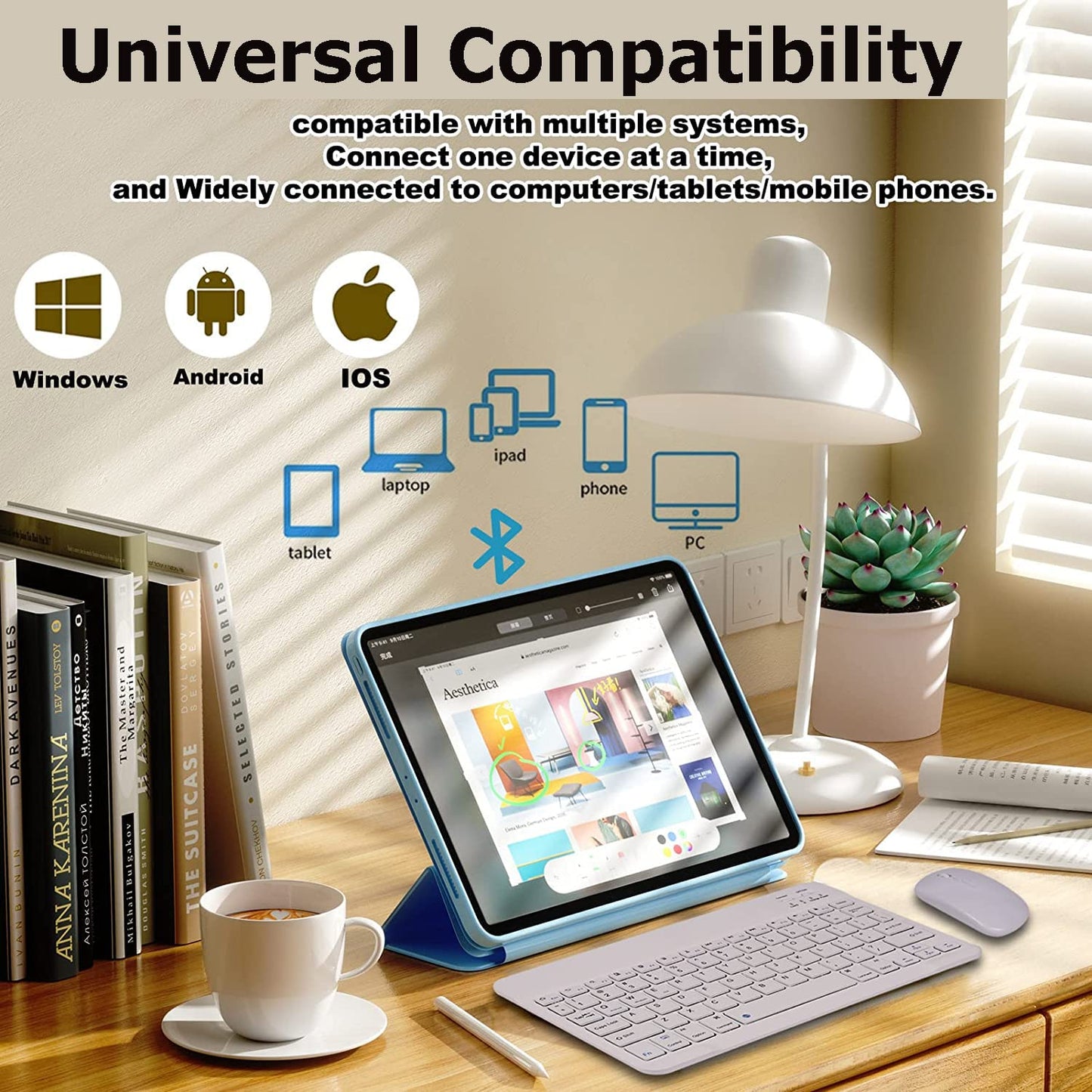 Mini Bluetooth Keyboard and Mouse Combo