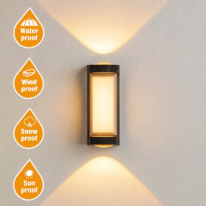4W Matt Black LED Wall Light – Warm White