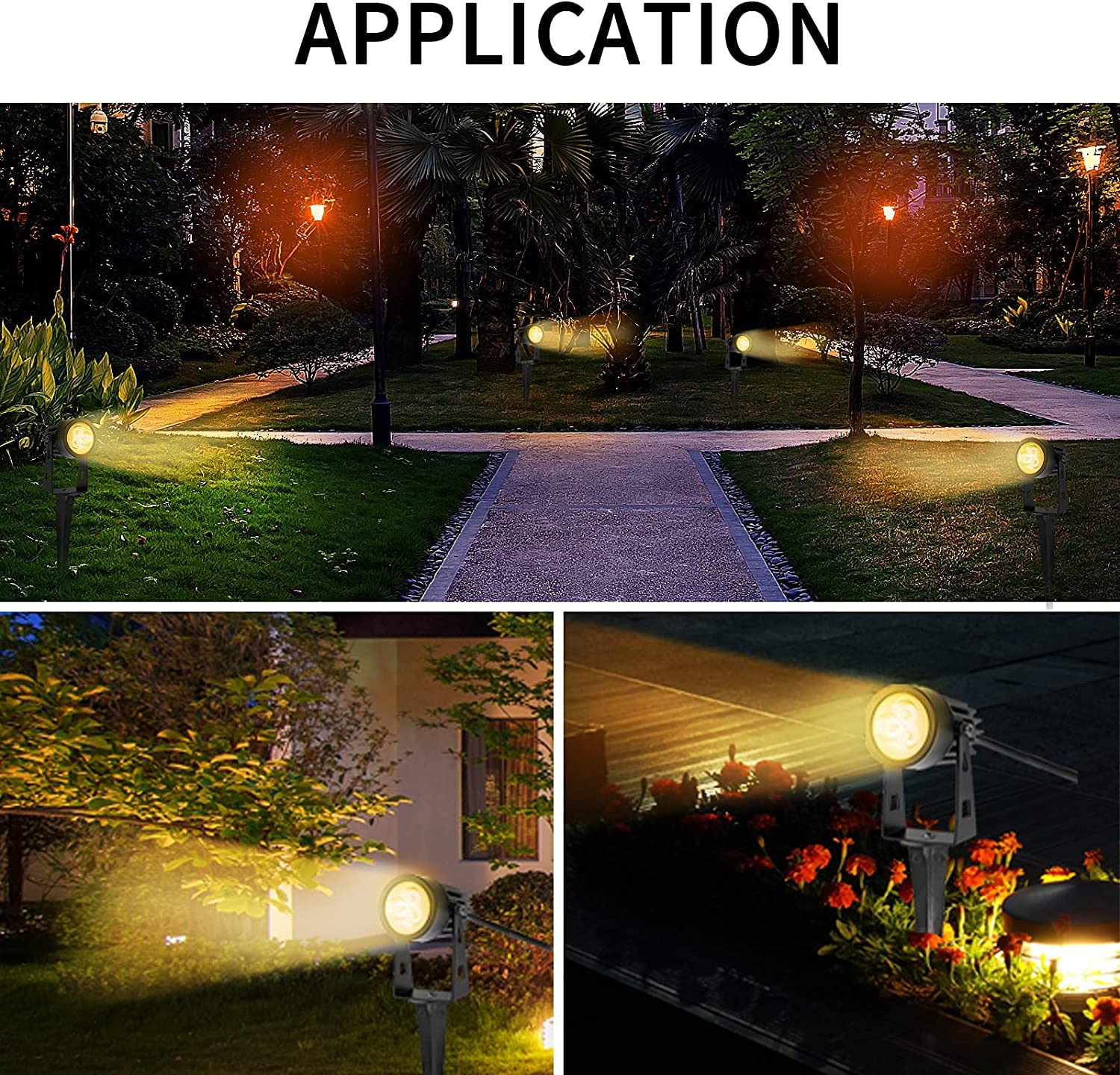 7W Warm White Spike Garden Light – Aluminium Body