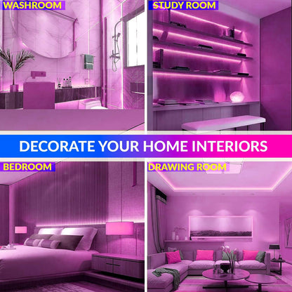 5m Neon LED Strip Light with SMPS & 3A Adapter