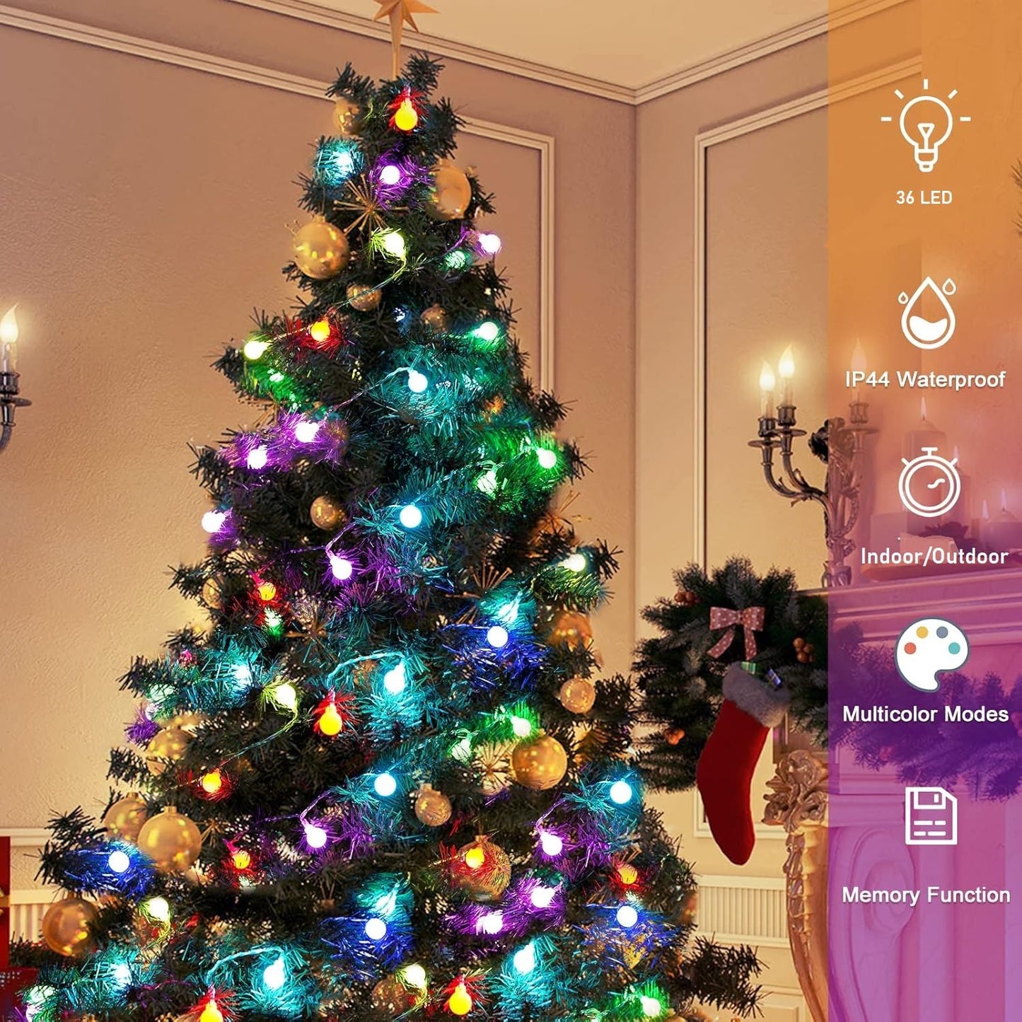 Bubble Ball String Lights Festive Party Lighting