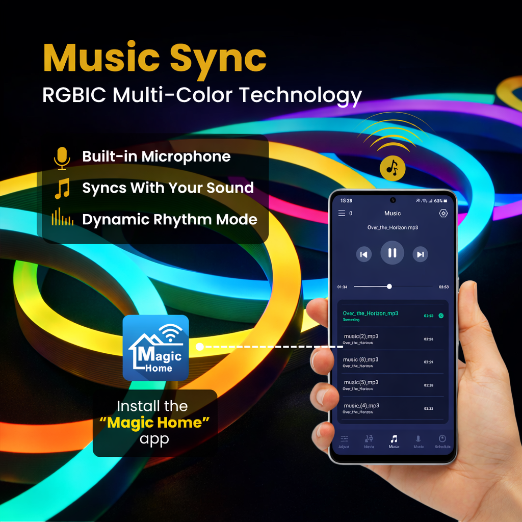 Neon Aura Smart RGBIC 5M Dynamic Neon Light