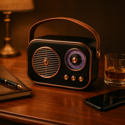 SonicOrb RetroWave 15W Bluetooth Speaker Deep Bass